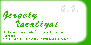 gergely varallyai business card